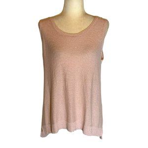 DKNY Sequined Sweater Tank Top. New With Tickets. Size Large.